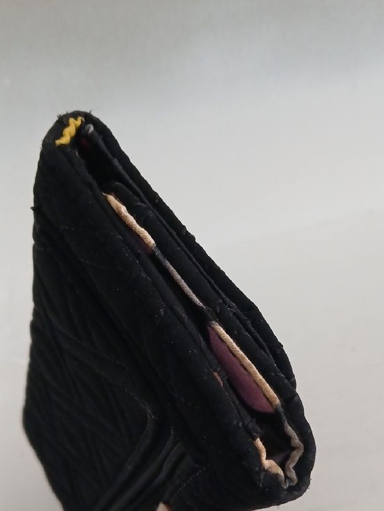 Vera Bradley Black Quilted Trifold Wallet - Picture 5 of 5